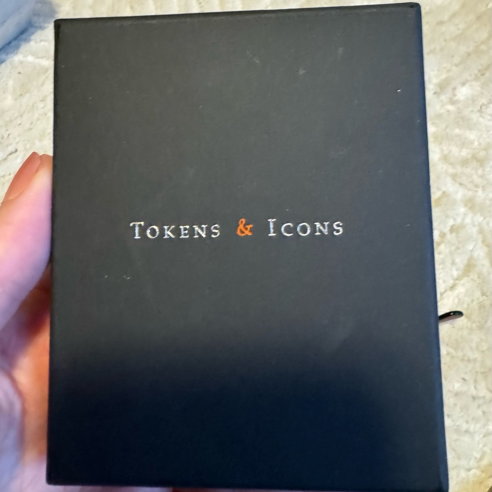 Tokens & Icons brown leather buffalo nickel money clip